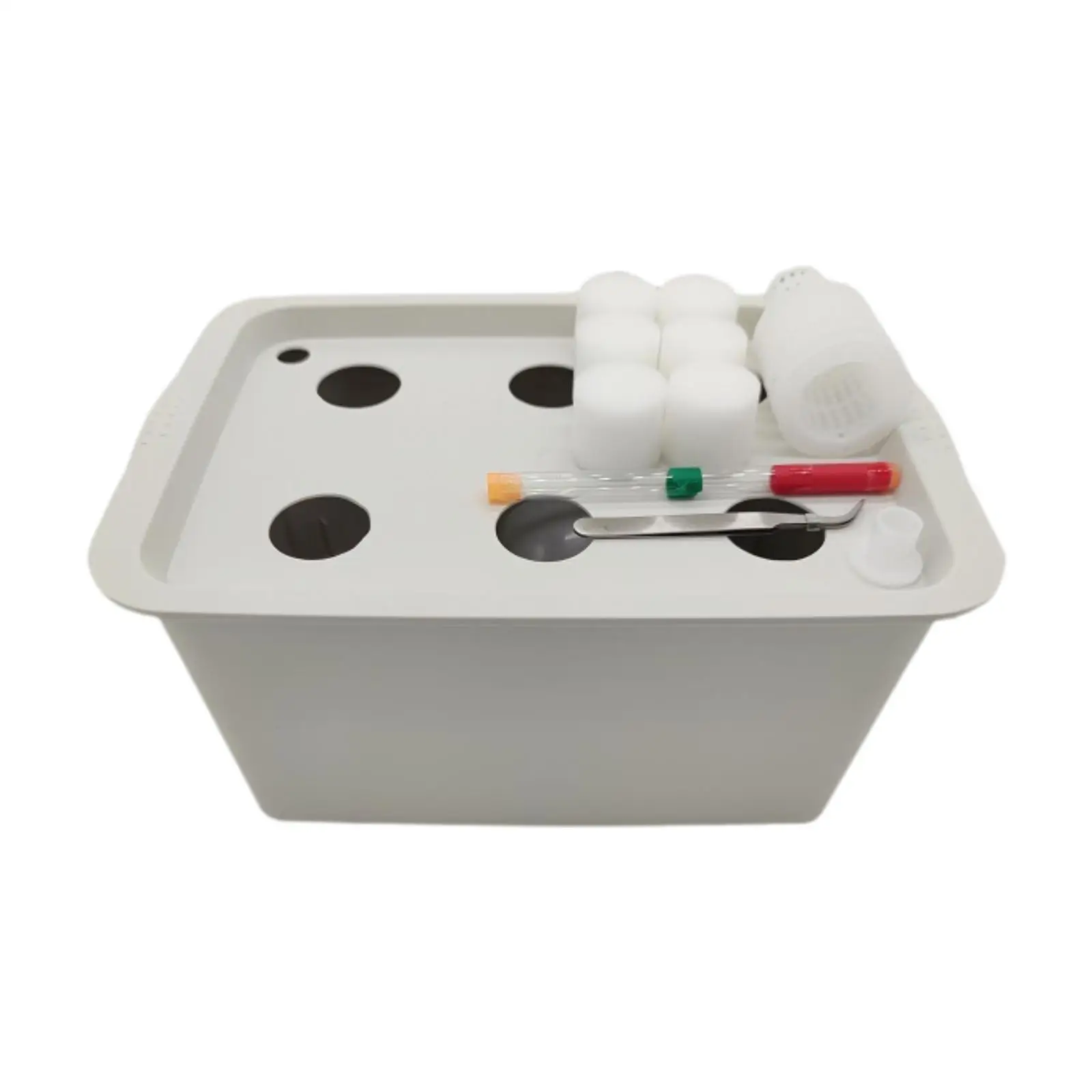 

Комплект для выращивания гидропонной системы, аксессуары для внутреннего сада, коробка для выращивания гидропонного горшка на 6 отверстий, беспочвенное выращивание