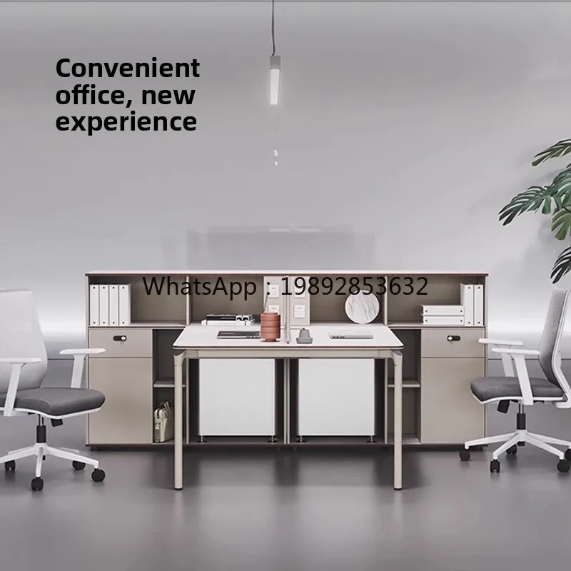 YFY Office Desk Simple Modern Light Luxury Staff Desk Office Worker Two-Person Desk
