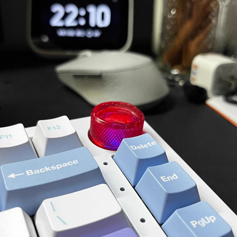 Leobog K81 Hi75 Mechanical Keyboard Knob Shell Customize Transparent Knob Leobog Mechanical Keyboard Magnet Knob Gamer Keyboard