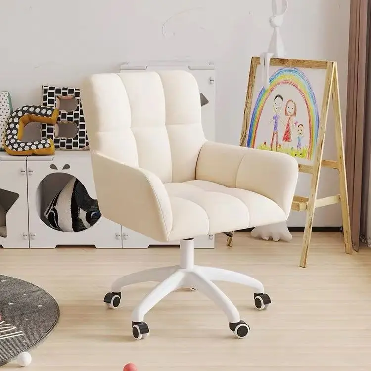 The chair is comfortable and sedentary, computer chair, desk chair, study home office chair, girls' bedroom makeup chair