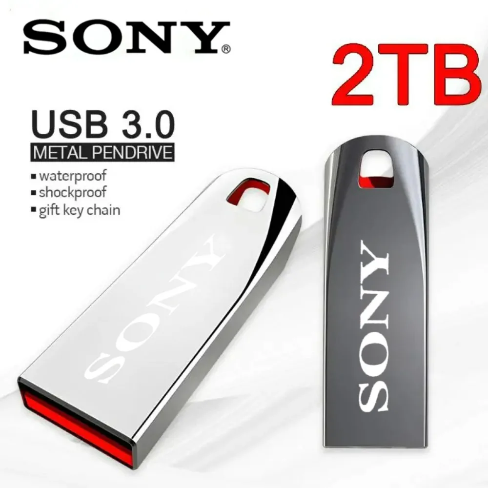 New Original SONY 2TB USB Flash 3.0 Drive Metal Real Capacity 1TB 512GB Memory Stick High Speed Flash Disk Storage U Disk for PC