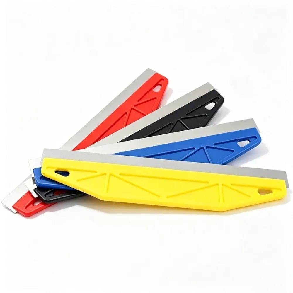 Heavy-Duty Wall Cleaning Scraper Ergonomic Handle Stainless Steel Wallpaper Scraper Multi-Purpose Sharp Paint Edger Tool