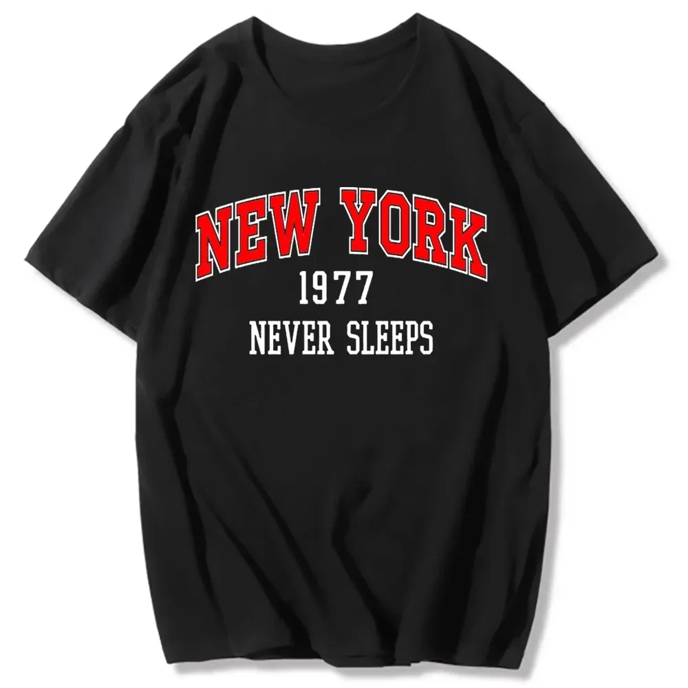 原宿女性 Tシャツニューヨークプリントレター半袖 Tシャツ女性ストリートトップスブルックリンファッション美的服 Tシャツ