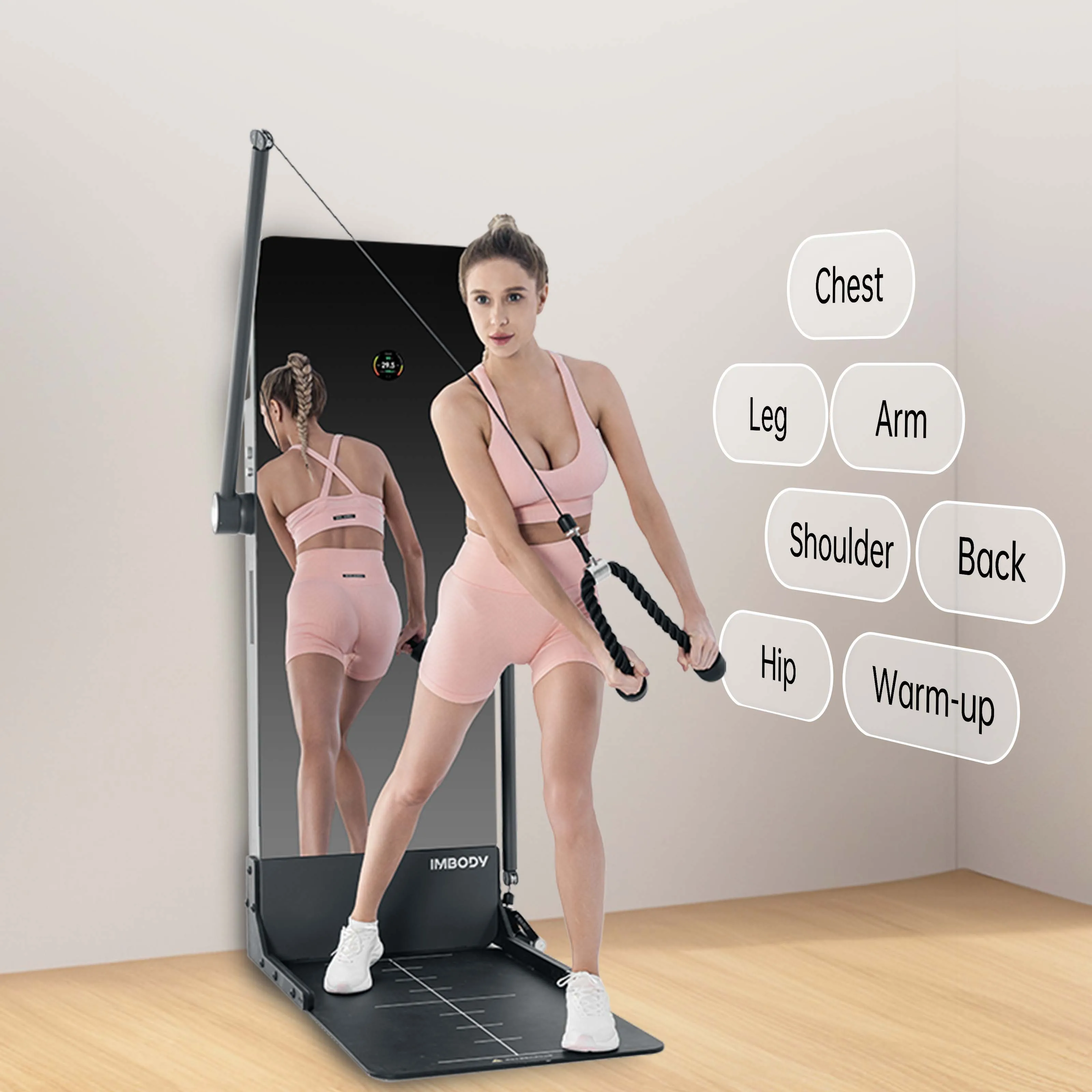 Training Smart Gym Fitness Mirror Multi Gym Machine Strength Training Equipment Home Trainer All in One Station