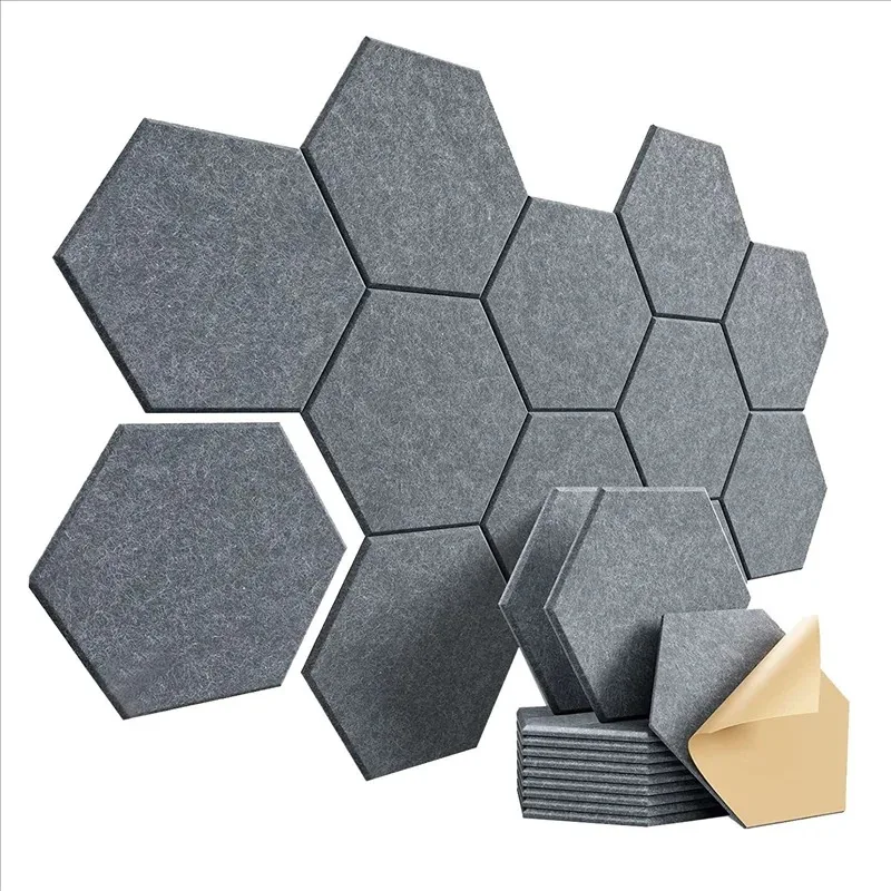 3/5pcs Sound Absorbing Panels, Self-Stick Acoustic Wall Tiles, Noise Reduction for Indoor Walls, Perfect for Music Rooms ﻿