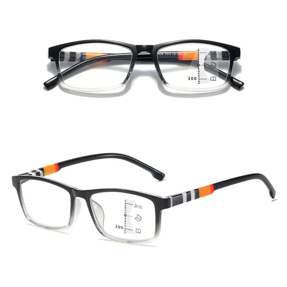 Multifokale Anti-Blaulicht-Lesebrille Progressive Near Far Blue Ray Blocking Square Brillen Augenschutz Ultralight – Detail 3