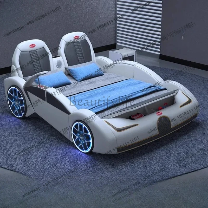 

Headboard Full Modern Car Bed Frame Design Luxury King Size Beds House Modern Letto Matrimoniale Bedroom Furnit