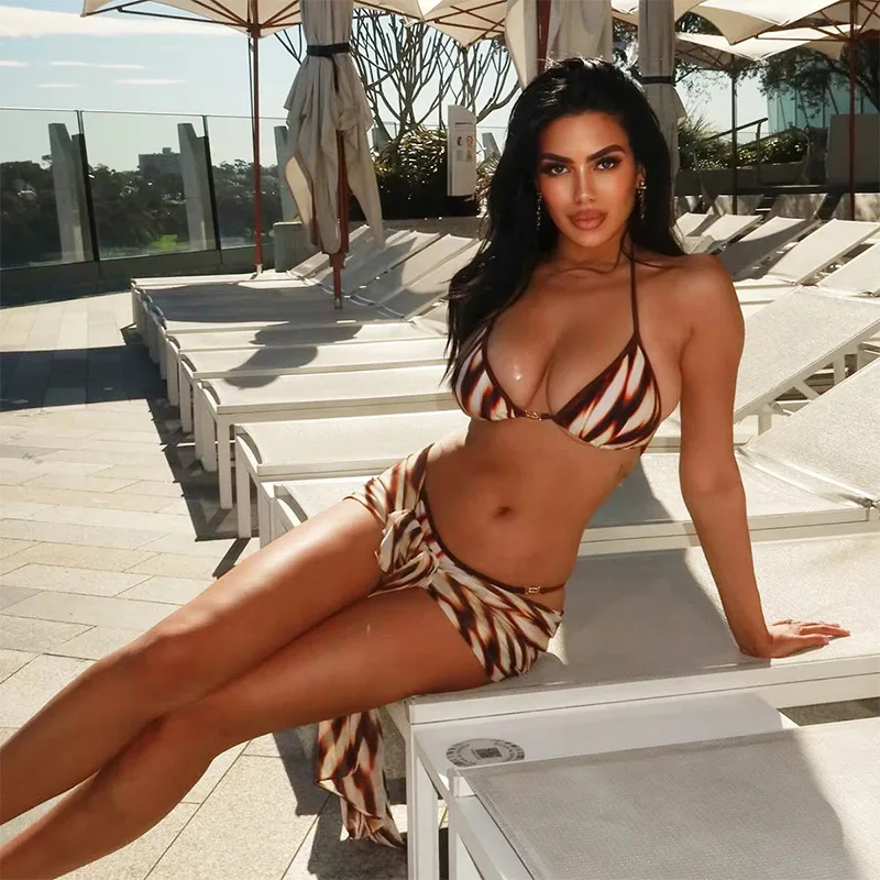 

Sexy Push-Up Micro Bikini Set Brazilian Bathing Suit Female Swimwear Thong Biquini Print Beachwear 2026