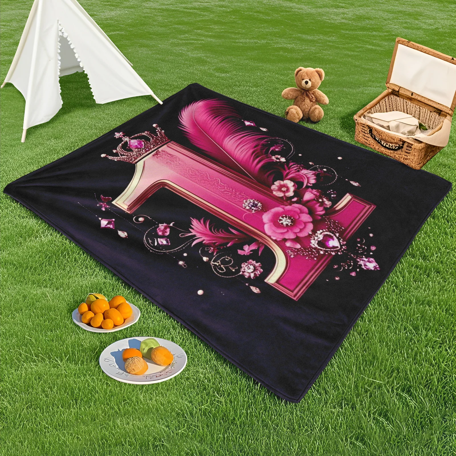 

Number One Rose Crown Luxurious Outdoor Blanket For Elegant And Regal Outdoor Comfort And Grand Gatherings