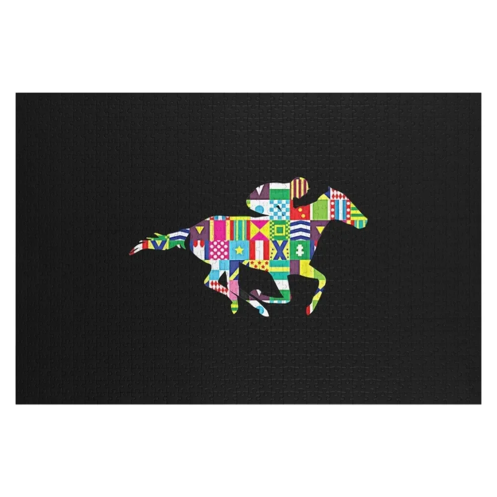 Cute Kentucky Horse Racing Silks Jigsaw Puzzle Photo Custom Anime Novel Toys For Children 2022 Wood Adults Puzzle