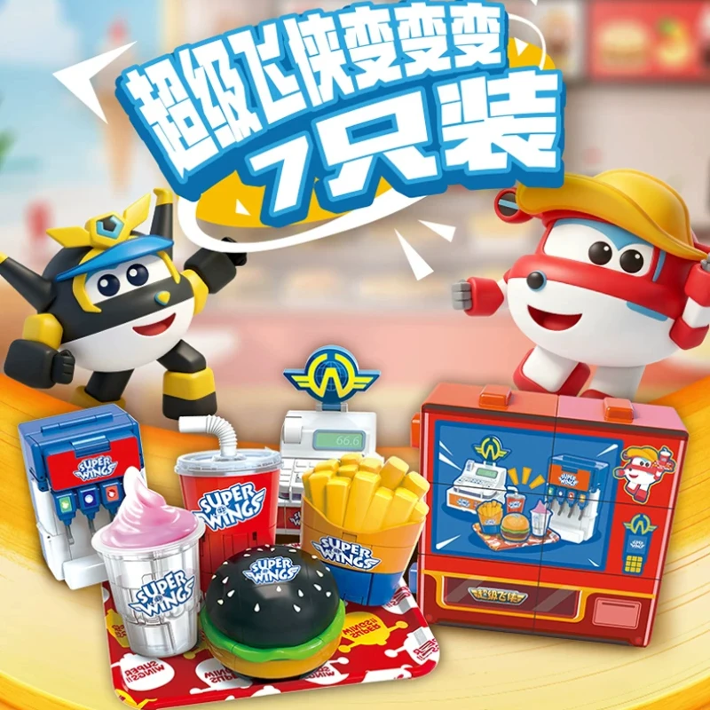 Hot AULDEY Super Wings Changeable Transformable Robot Educational Deformation Toy Action Figure Collectible Model Surprise Gift