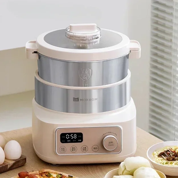 Máquina de mistura de massa multifuncional, máquina de amassar massa doméstica, pequena máquina automática de massa, fermentação de superfície ao vivo