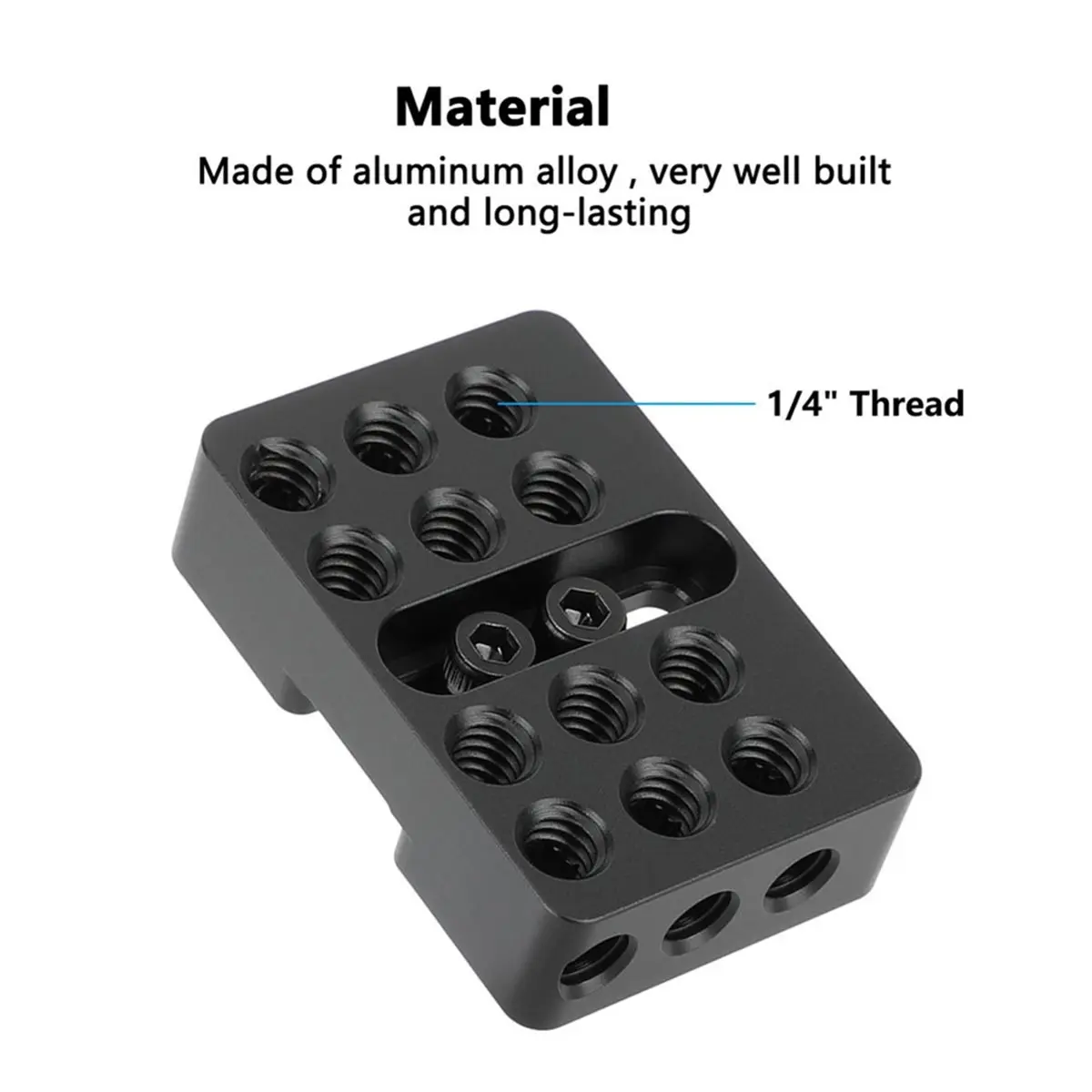 

AT33 Mini Extension Plate with Shoe Mount Cheese Plate for Moitors Lights Handles and Extension Arm Onto Camera or Cold Shoe