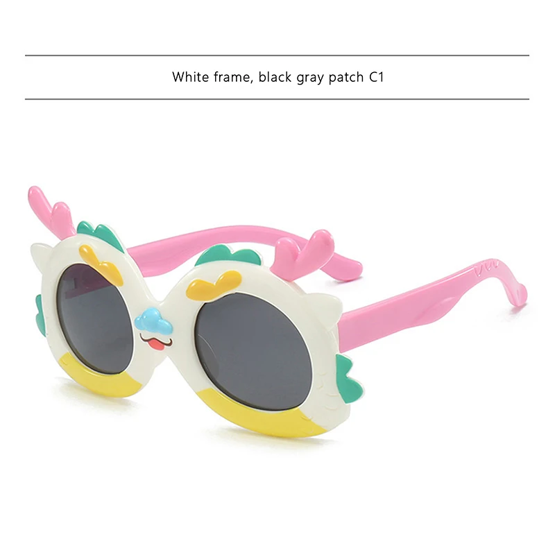 Kids Girls Boy Polarized Sunglasses Lightweight Cute Cartoon Sun Protection Glasses for Toddler Jewelry Accessories