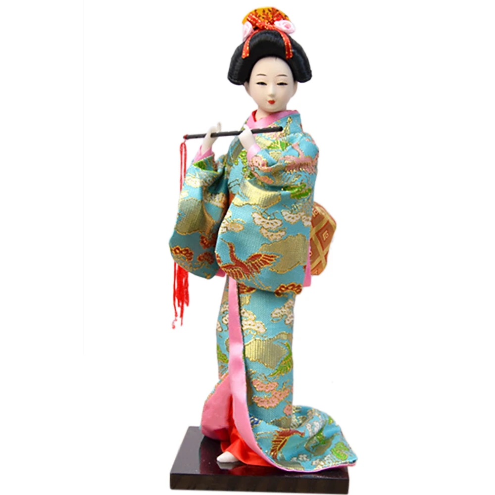 Japanese Folk Dolls Dolls Handmade Silk Folk Crafts Statue Decor Hobbies Display Ornaments Collection