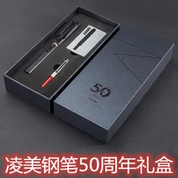 Lamy Ling Mei Pen 50Th Anniversary Ink Gift Box Set Para Homens E Mulheres Caneta Estudantes Praticando Presentes Corporativos.