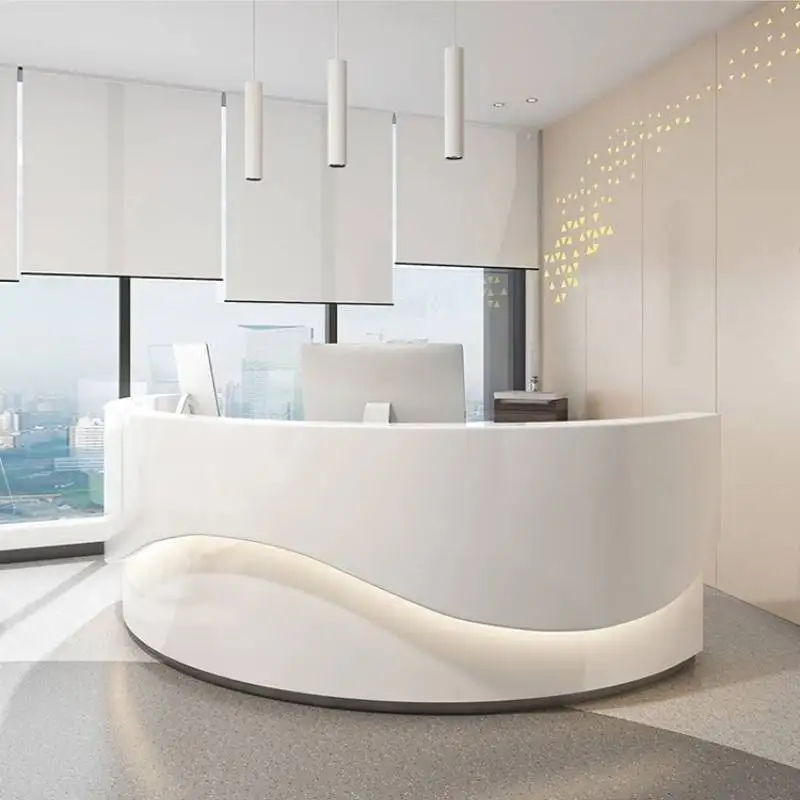 

Restaurant Storage Reception Desks Modern Design Indoor Classic Reception Counter Stands Corner Mostrador Recepcion Furniture