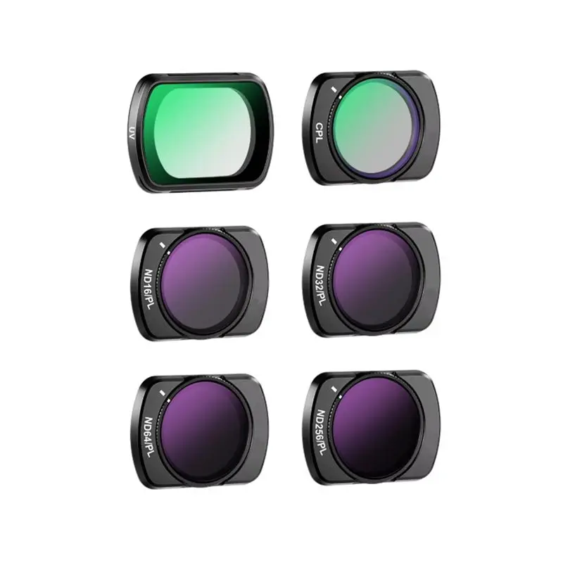 

T36C ND и поляризационные фильтры для объективов DJI OSMO Pocket 3 Creator Combo, набор магнитных экшн-камер