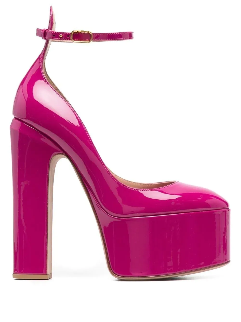 Round Toe Thick Sole High Heel Pumps Thick Heel Shallow Mouth Toe Strap Fashion Show Oversize Women\'S Shoes Top Quality Summer
