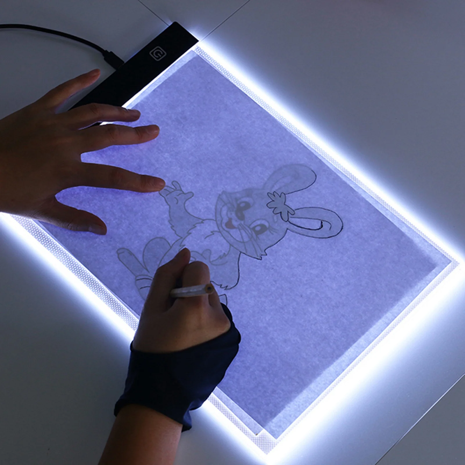 

LED Art Board Light Pad Tracing Drawing Table Board 3-mode Dimming Separate Type LED Drawing Board Light Board Stencil Board