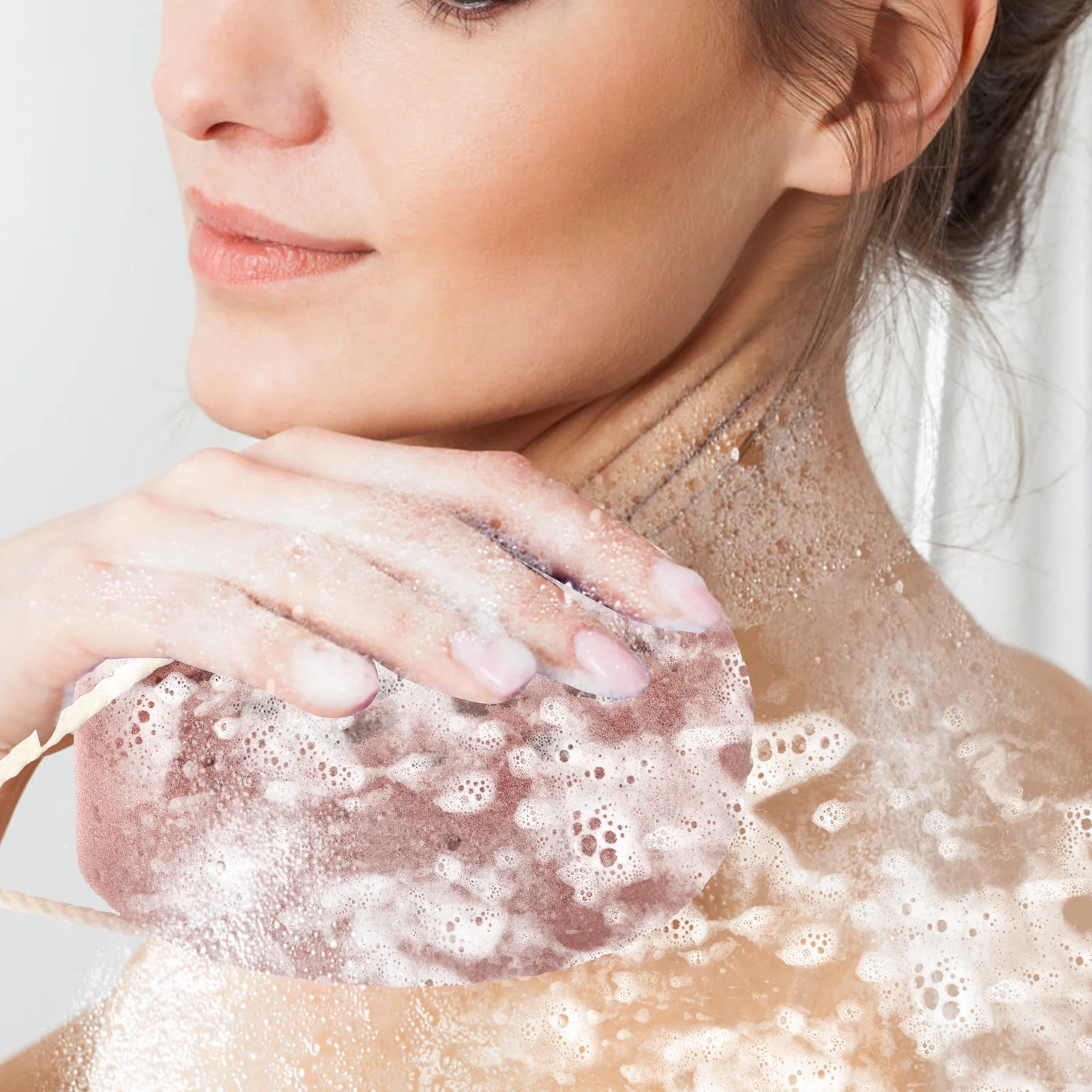 

1 шт., губка для ванны для душа, отшелушивающий скруббер для спины, инструмент для чистки тела, многоразовая губка для ванной комнаты, мягкий скруббер для ухода за кожей