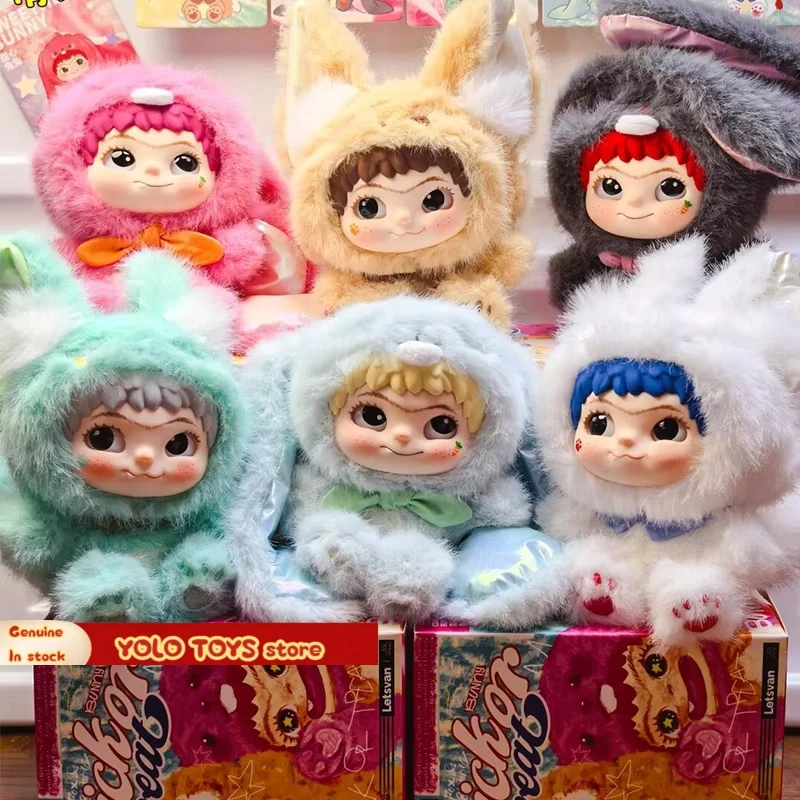 

Wakuku Vinyl Face Plush Pendant Fox Rabbit Mischief Diary Series Blind Box Animal Anime Peripheral Trendy Toy Children Gifts