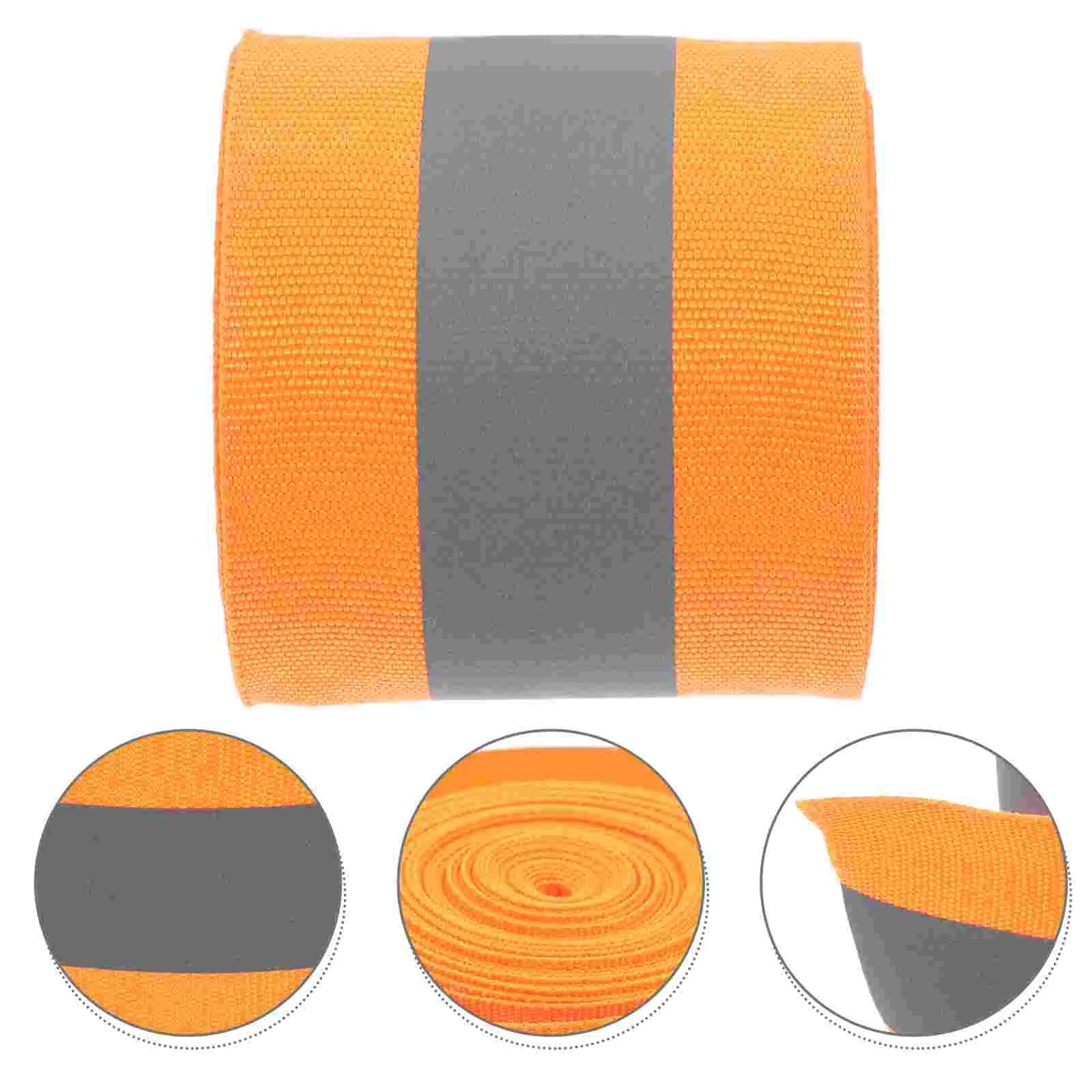 Multi-Purpose Reflective Fabric Tape High Visibility Anti-Slip Safety Strip for Traffic Warning Clothing and DIY Crafts 5 Meters