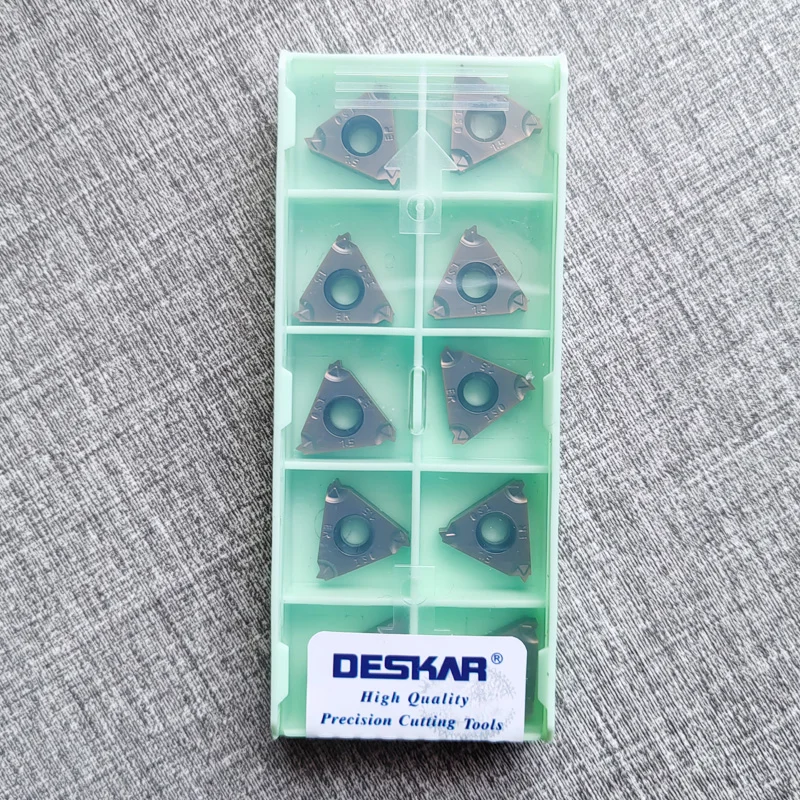

DESKAR Original 16IRM 16ERM AG60 A55 1.0ISO 1.5ISO 2.0ISO 2.5ISO 3.0ISO 11W 14W LF6118 LF6018 CNC Carbide Thread Turning Inserts