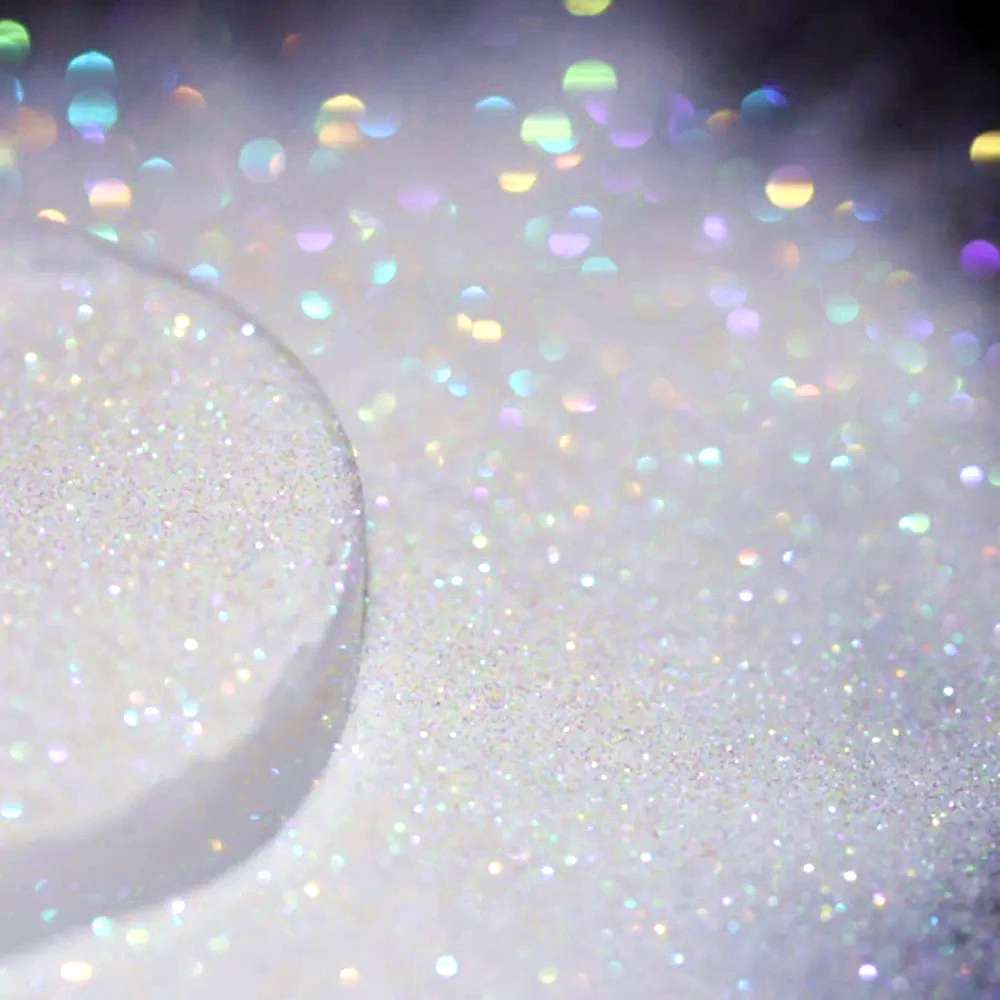 

1000g 1/256 0.1mm Holographic Laser Glitter Nail Powder-Rainbow Linear Chrome Shimmer Pigment for Gel Polish/Paint/Jewelry/Resin