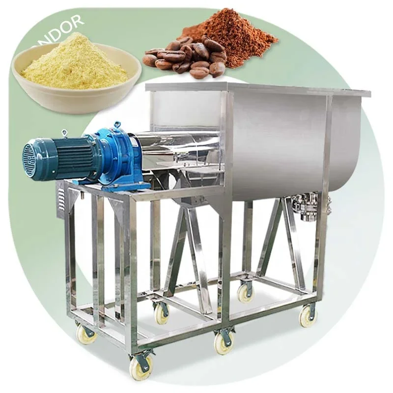 Small Fertilizer Horizontal Manual Blender Mixer Multipurpose Wash Formula Powder Mix Machine 500 Kg