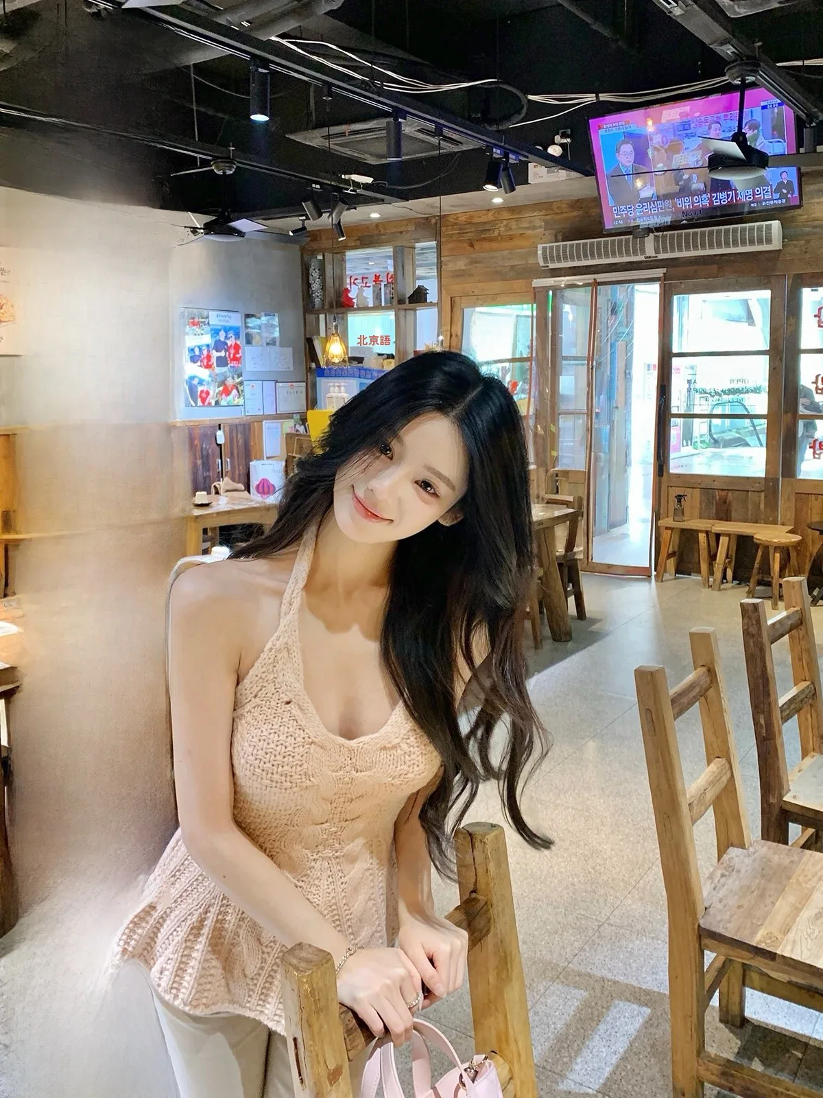 

Hotdog Spicy Knitted Ne Hanging Bridesmaid Top Women's Svel Bal Casual Sle ort Length Stand Fit T-irt