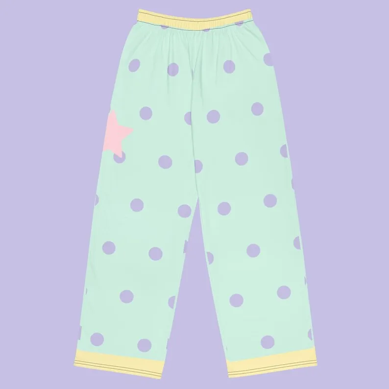 2026 Spring Autumn Personalized Fashionable Y2k Pants Trendy Fashion Dots Print Loose Women and Children Sports Pants