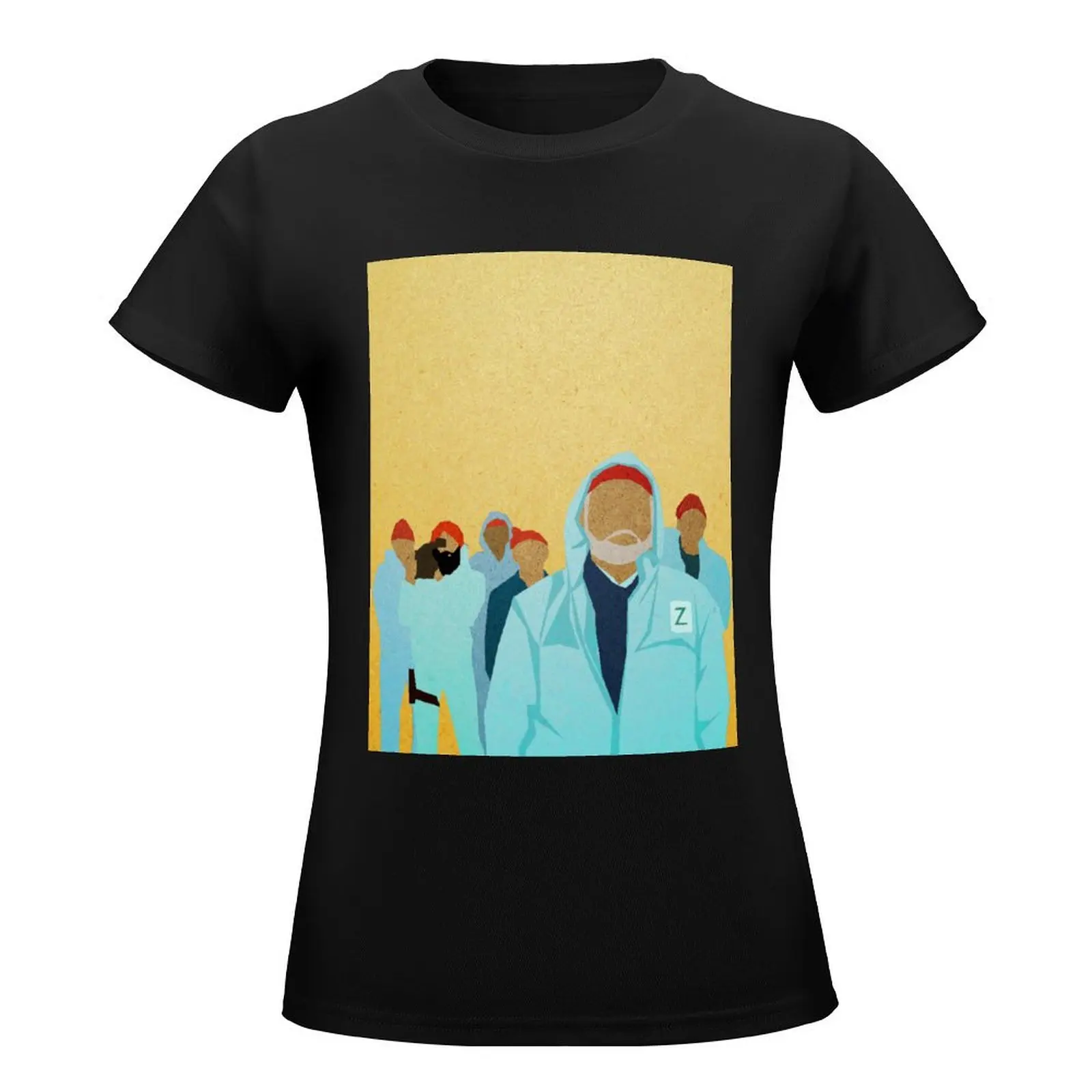 Team zissou. T-Shirt lustig plus Größe Tops niedlichen Tops Grafiken lustige T-Shirts für Frauen