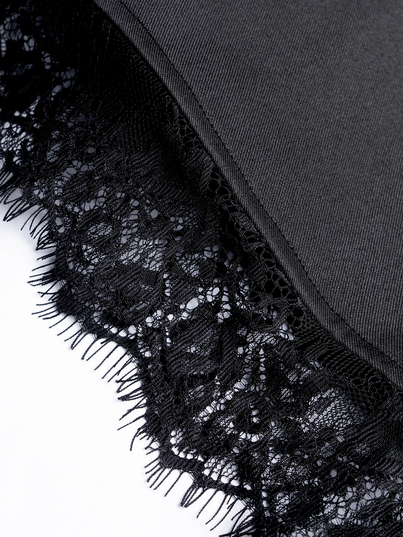 ربيع وصيف جديد إمرأة أسود السراويل مثير عارضة الدانتيل تقليم تنحنح مرونة الخصر تصميم سلامة السراويل اليومية تنوعا قيعان