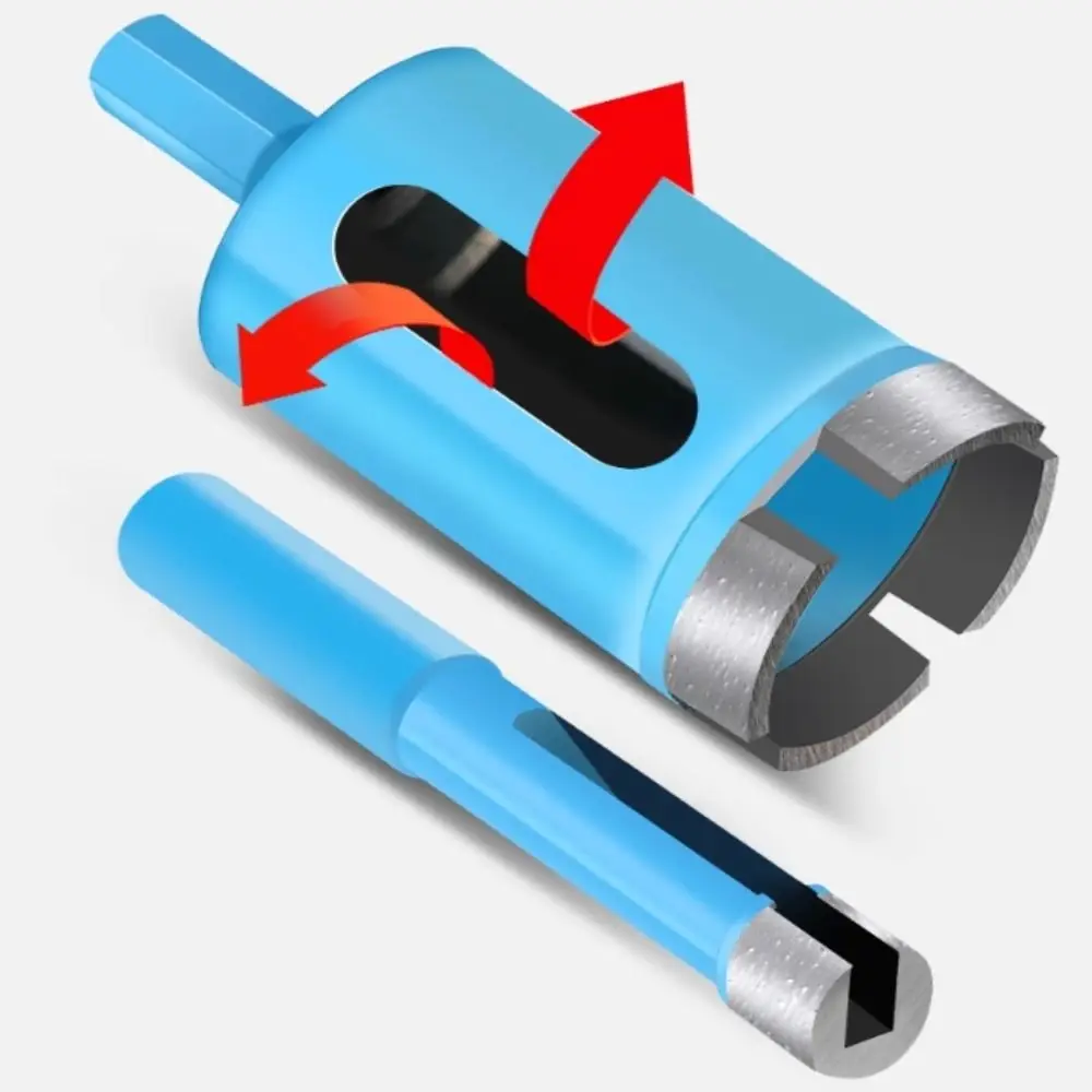 

Blue Coating Coated Drill Bit Position Drill Quick Hole Punching Hole Opener Angle Grinder Special Electric Granite Drill Bit