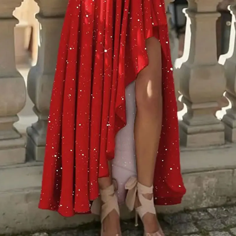 Abiti da ballo asimmetrici drappeggiati eleganti monospalla senza maniche Squisiti abiti da ballo di alta qualità per le donne personalizzati