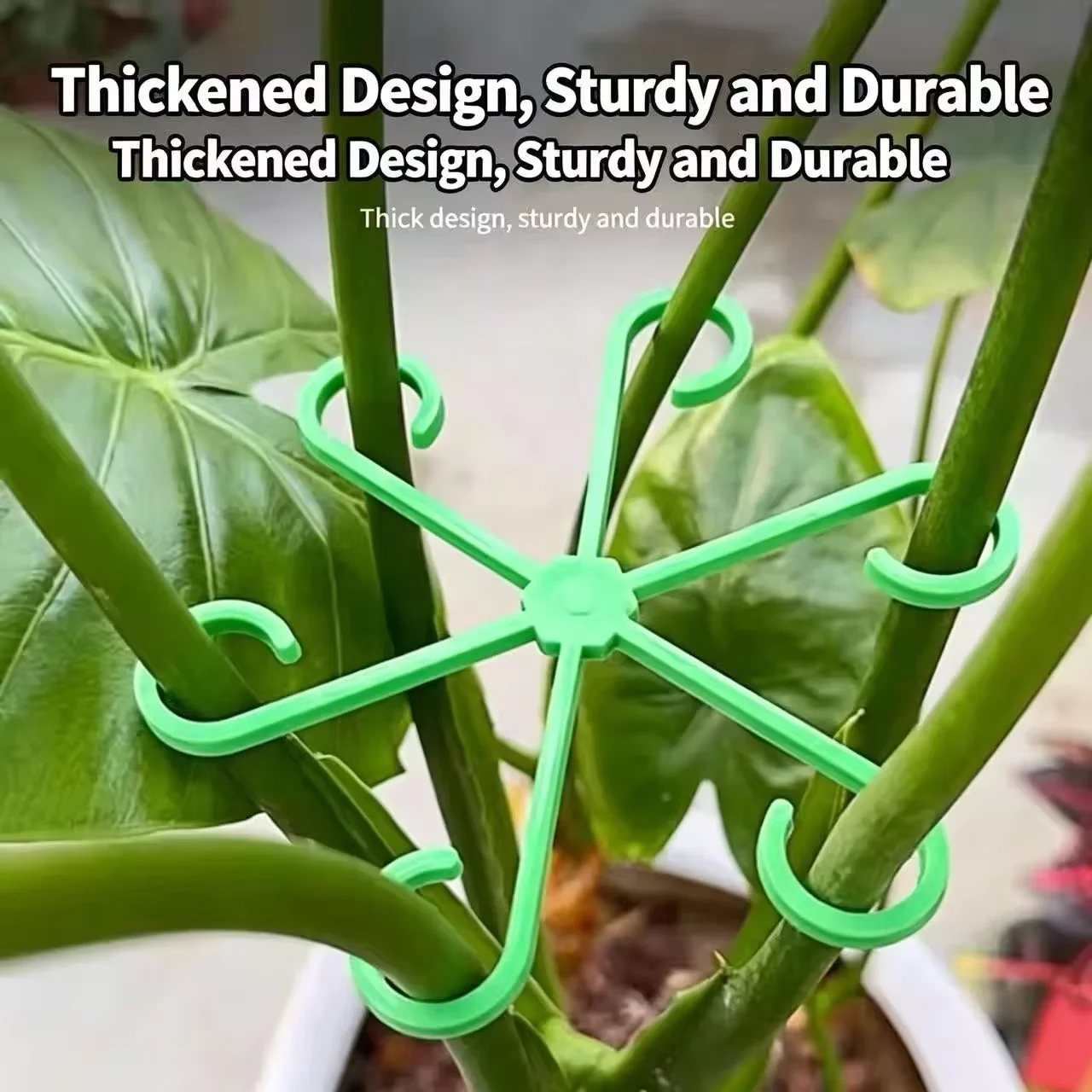 Plant Stem Support 4pce - Plant Fixing Clip, Plant Climbing Support Frame, Flower Stem Retaining Frame