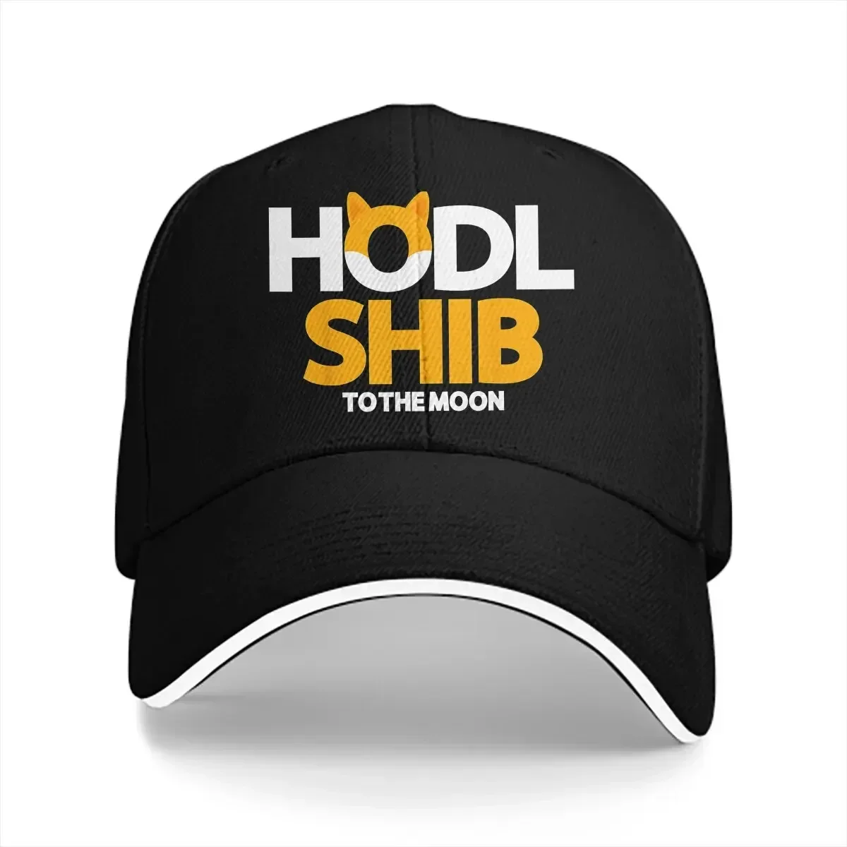 Washed Men's Baseball Cap Shiba Inu Coin Hodl Shib Trucker Snapback Caps Dad Hat Cryptocurrency Golf Hats