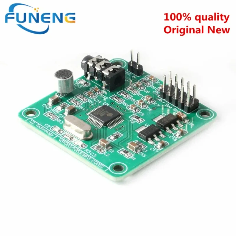 VS1003B VS1053 MP3 decoding module, microphone head, STM32 microcontroller development board accessories