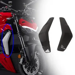 Motorcycle Side Radiator Covers Trim Fairings Carbon Fiber For Ducati Streetfighter V2 2021 2022 2023