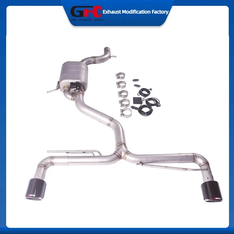 Catback Valvetronic Muffler for Golf 5 5GTI 5R, Golf 6 6GTI,Touran,Seat,Beetle,Scirocco MK5 MK6 High-Performance Exhaust System