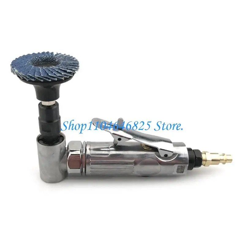 Efficient Pneumatic Angled Sander for Furniture and Welding, Completes with Grinding Tool
