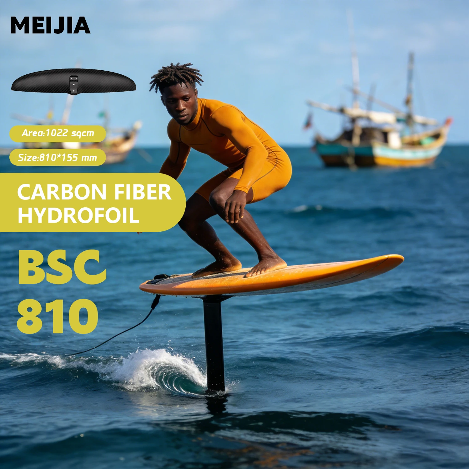 

Высокопроизводительное переднее крыло из черного карбона GY-BSC810 для гидрофойла, 1022 см², для серфинга, кайтбординга, водных видов спорта, с возможностью нанесения логотипа