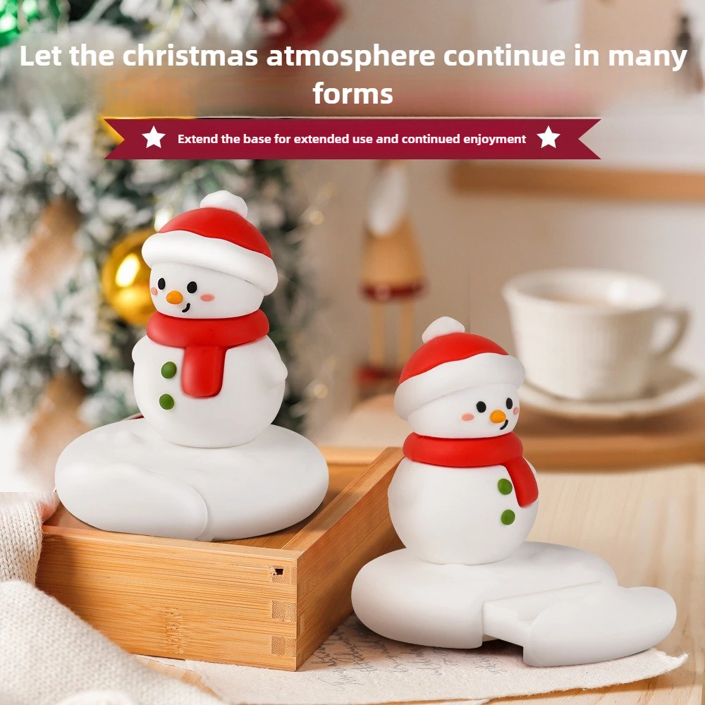 Novo suporte de telefone europeu e americano papai noel preguiçoso suporte de telefone decoração de mesa presente de natal suporte de telefone para iphone 17