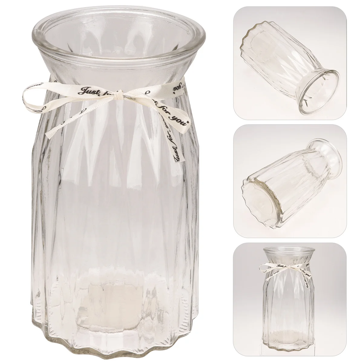 

Flower Vase Clear Hydroponic Vase for Home Decor Large Size Desktop Plant Container Nordic Style Living Room