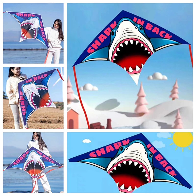 

Free Shipping Shark kites flying toys for children kites outdoor sports kites line big wind kite professional kites windsurfing