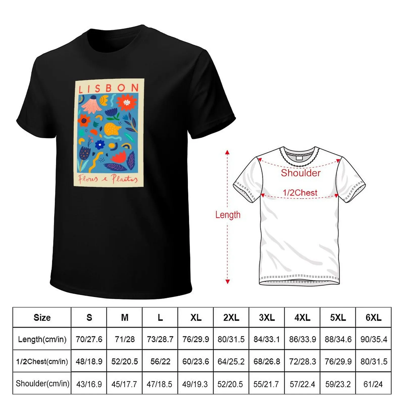 Lisbon Flower Market T-Shirt tees summer clothes aesthetic clothes oversized graphic tee designer t shirt men