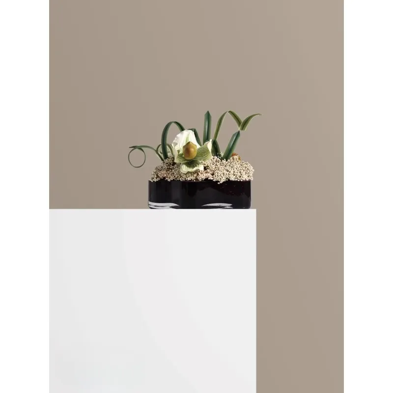 

Modern French light luxury glazed flower ware simulation floral art Mansen sales office coffee table table ornaments