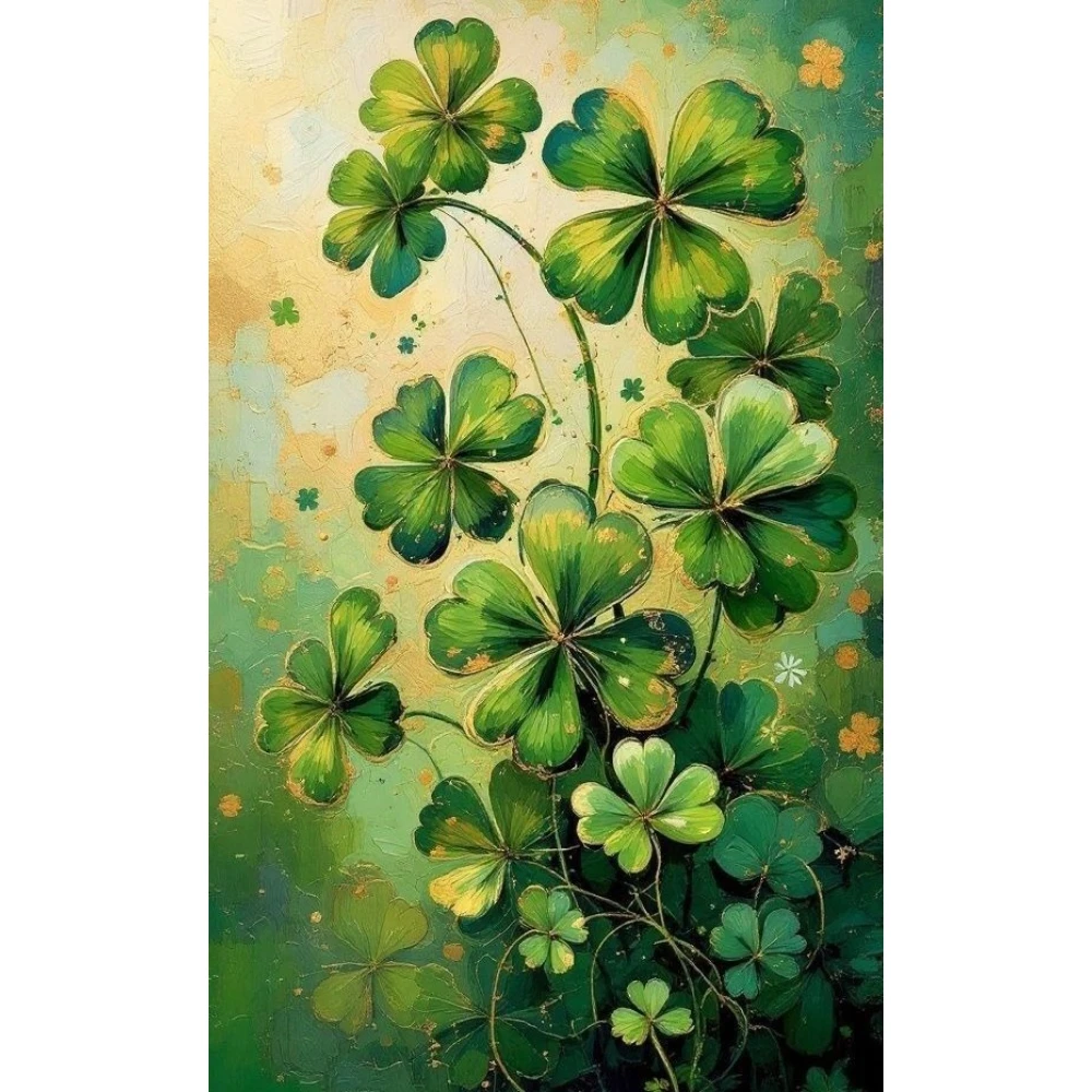 

Lucky Four-Leaf Clover Scenery 500/1000/1200/2000 PCS Jigsaw Puzzles Family Activity Games for Bedroom Gameroom Home Decor Gift