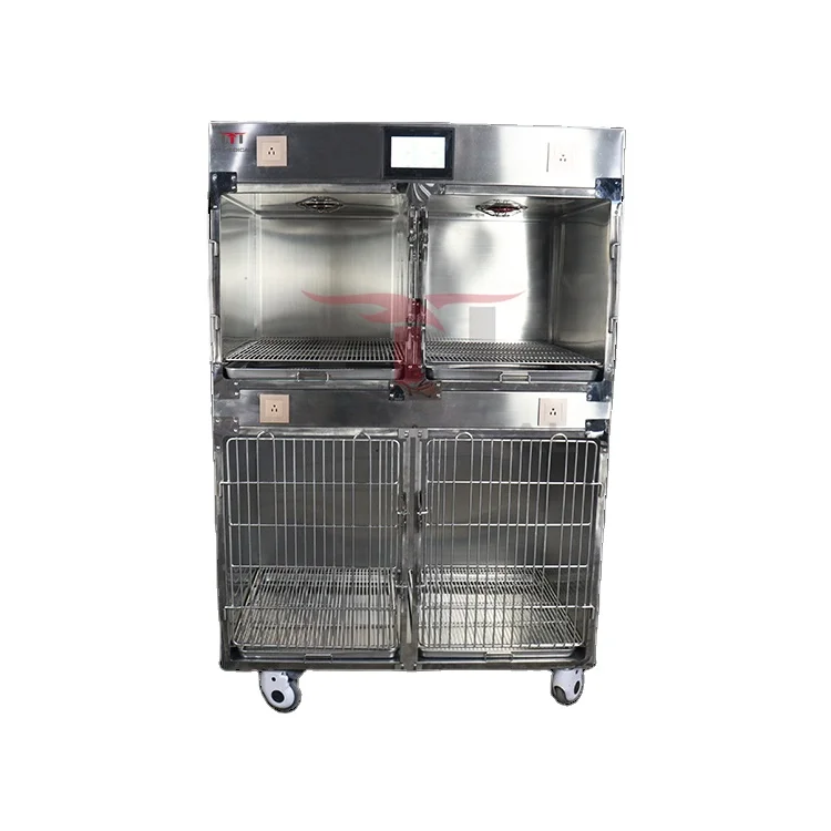 

MT Medical Fully Automatic Veterinary Metal Puppy Pet Incubator Oxygen ICU Pet Incubator Cage for Vet Hospital & Clinic